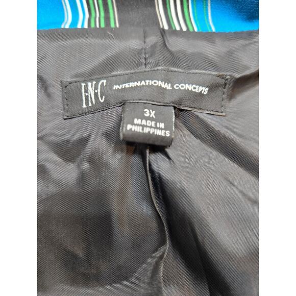 womens blazzer shirt top 3x 3 x 24W 24 w stripped plus size 3XL extra large 3 XL - Picture 6 of 9